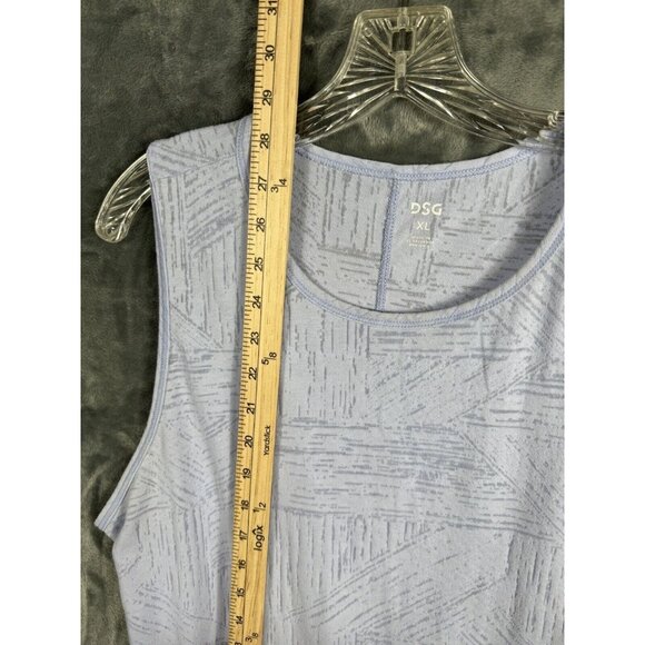 DSG Women’s Top Flowing Lilac Streatch Tank Top Split Back Size Adult X Large - Picture 5 of 12